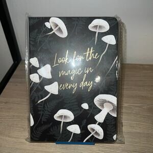 Look For The Magic in Every Day Faux Leather Journal - Mushroom Dark Green, 6x9